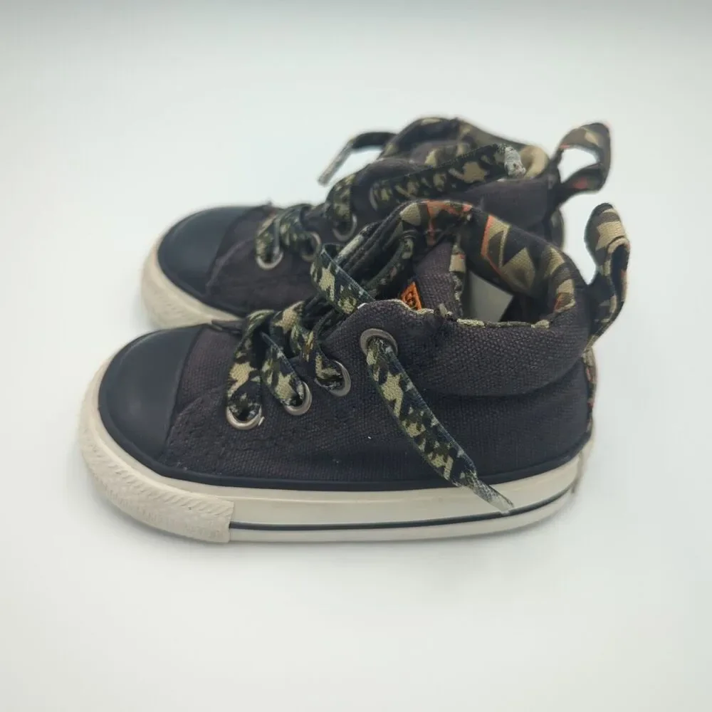 Converse Chuck Taylor All Star High Top Shoes Gray Sneakers Baby Toddler Size 3